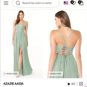 Azazie aaida size A2 agave